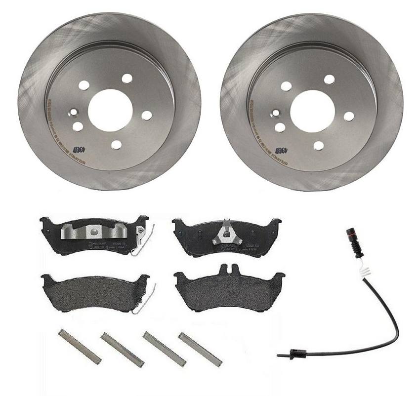 Mercedes Brembo Brakes Kit Pads and Rotors Rear (285mm) (LowMet